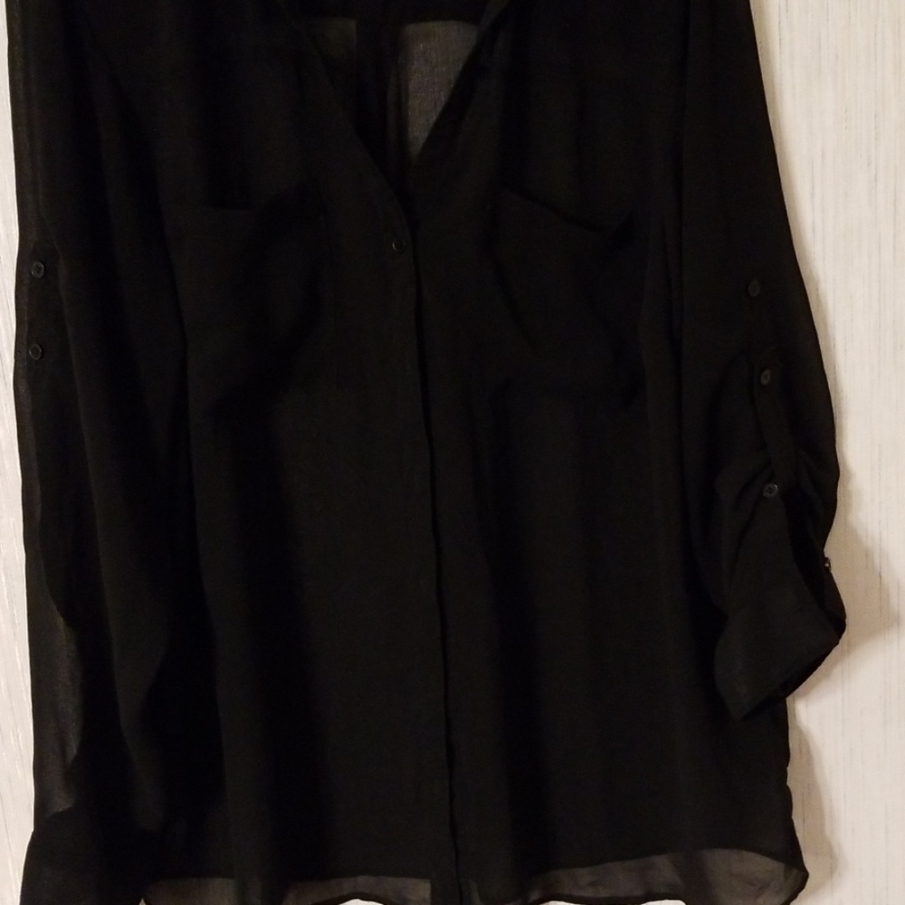 Long sleeved nicole Miller xl top